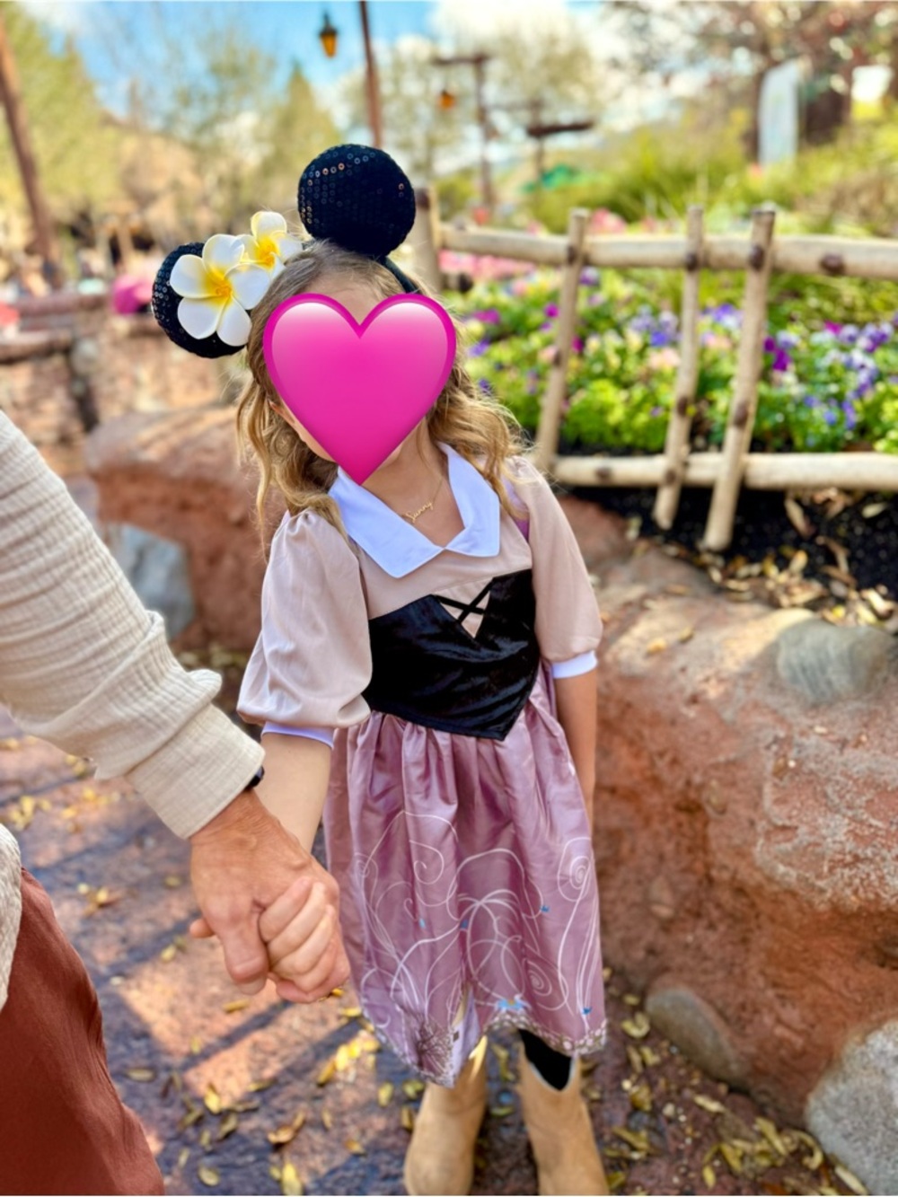 Girls Briar Rose Fairy Tale Costume Dress with Black Bodice